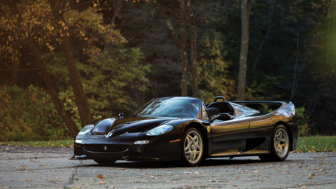 Black 1995 Ferrari F50