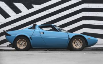 Blue 1975 Lancia Stratos HF Stradale