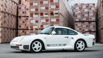 White 1988 Porsche 959 Sport